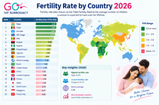 Fertility rate by country 2026
